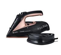 Tower T22008RG CeraGlide Cordless Steam Iron with Ceramic Soleplate and Variable Steam Function, Black and Rose Gold