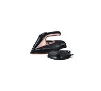 Tower T22008RG CeraGlide Cordless Steam Iron with Ceramic Soleplate and Variable Steam Function, Black and Rose Gold
