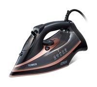 Tower CeraGlide Steam Iron with Ceramic Sole Plate T22013 - Rose Gold and Black