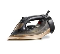 Tower Cordless Steam Iron 2800W, Corded or Cordless Use for Flexible Ironing, Fast Recharge Base for Continuous Use, 170g Steam Boost, Ceramic Soleplate, 360ml Tank, Gold & Black (T22022GLD)