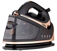 Tower Ceraglide Steam Generator with Steam Shot Button, 3 Temperature Settings, 1.2L, 2700 W, Champagne Gold and Black, T22023GLD