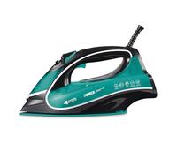 Tower T22026TL Ceraglide One Temperature Steam Iron with Ceramic Soleplate, Anti-Calc and Anti-Drip Function, 3100W, Black & Teal
