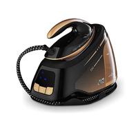Tower T22030GLD PureSteam Infinity Xpress 8 Bar Steam Generator Iron, Ceraglide NanoElite Soleplate, AI-Auto Limescale Attack System, One Temp Technology, 1.5L Dual Tank Capacity, 3000W, Black & Gold