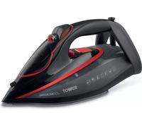 TOWER T22034RED One Temp Steam Iron - Red & Black, Red,Black