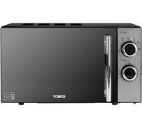 Tower T24015 800W 20L Microwave with 5 Power Levels and a 30 Minute Timer, Black