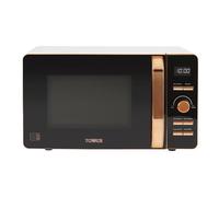 Tower Digital 20L Microwave with 8 Autocook Settings T24021 - Black and Rose Gold