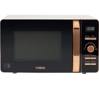 Tower Digital 20L Microwave with 8 Autocook Settings T24021 - Black and Rose Gold