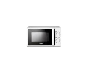 Tower T24034WHT 20 Liter 700W Manual Microwave Oven with 5 Power Levels and a 35 Minute Timer, White