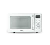 TOWER T24041WHT Digital Microwave with Sleek Mirror Door, 800W, 20L, White & Chrome