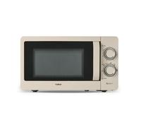 Tower T24042MSH Manual Microwave with Sleek Mirror Door, 800W, 20L, Latte & Chrome