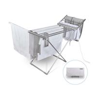 Tower T25003 Heated Winged Airer with Cover Silver