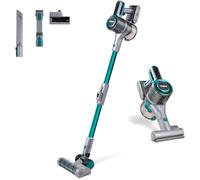 Tower T513011PETS VL80 Cordless 3-in-1 Pole Vacuum Cleaner with Flexi Pole, HEPA 12 Filter & Anti-Tangle Floor Head, 1L Dust Tank, 29.6V Li-ion, Ocean Teal, Flex