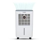 Tower T674003 12L Compressor Dehumidifier, 3 Modes, Adjustable Humidity, 1.6L Water Tank, 24 Hour Timer, White