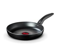 Tower T700311 SmartStart Gourmet 28cm Aluminium Frying Pan with Easy Clean Aeroglide Non-Stick, Long Lasting, Induction Compatible, Oven Safe, PFOA Free, Black