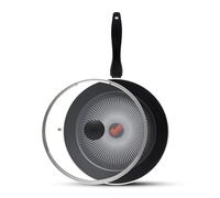Tower Smart Start Gourmet Non-Stick Aluminium Pan, 28cm Black