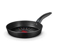 Tower T800302 SmartStart Forged 30cm Aluminium Frying Pan with Easy Clean Aeroglide Non-Stick, 8x Stronger, Induction Compatible, Oven Safe, Long Lasting, PFOA Free, Black