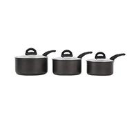 Tower T80302 Cerasure 3 Piece Saucepan Set with Non-Stick Coating, Suitable for All Hob Types Including Induction, 16/18/20cm, Graphite