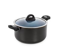 Tower T80304 Cerasure 24cm Casserole Dish with Non-Stick Coating, Suitable for all Hob Types, Graphite, Grey