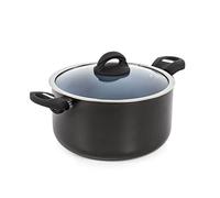 Tower T80304 Cerasure 24cm Casserole Dish with Non-Stick Coating, Suitable for all Hob Types, Graphite, Grey