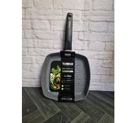 Tower T80336 Forged Aluminium Ceramic Coated Grill Pan 25cm Graphite Grey #M