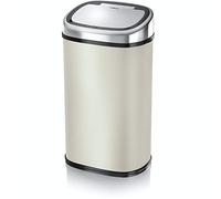 Tower T80903 Kitchen Bin with Sensor Lid, Automatic Soft-Close, Manual Override, Almond, 58 Litre, 27.4 x 40.2 x 70.9 cm