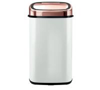 Tower T80904RW Kitchen Bin with Sensor Lid, Automatic Soft-Close, Manual Override, 58 Litre, White and Rose Gold