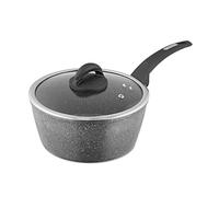 Tower T81219 Cerastone Forged Saucepan with Non-Stick Coating and Soft Touch Handle, Graphite, 22 cm