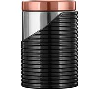 Tower T826001RB Linear Set of 3 Storage Canisters, Stainless Steel, Black and Ro