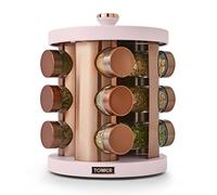 Cavaletto 12 Jar Rotating Spice Rack - Pink, Pink