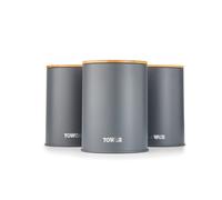 Tower T826140GRY Scandi 5 Piece Storage Set, Grey