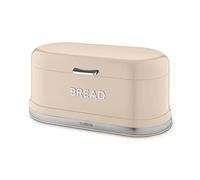 Tower T826170CHA Belle Bread Bin with Embossed Chrome Lettering, Chantilly Cream