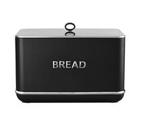 Tower T826175BLK Renaissance Bread Bin, 16L Capacity, Simple Pull Lid, Black