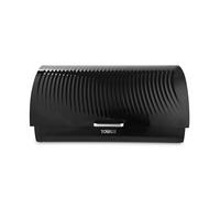 Tower T826219BLK Sonar Bread Bin, Roll Top Design, 16L Capacity, Black