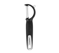 Tower T832196 Precision Plus Traditional Peeler with Non-Slip Softtex Handle, DuraBlade Stainless Steel, BPA Free, Black