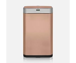 Tower T838001C Square Sensor Bin with Fingerprint Proof Coated Exterior, Copper,Large