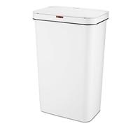 Tower T838005W Sensor Bin with Retainer Ring, Battery-Operated, 50L, White