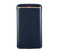 Tower T838010MNB Cavaletto Square Sensor Bin, 58L, Midnight Blue and Rose Gold