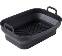 TOWER T843091 2-piece Non-Stick Silicone Foldable Tray Set - Black, Black