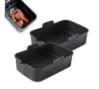 Tower T843093 Set of 2 Rectangular Air Fryer Trays, Suitable for Most 6 Litre...