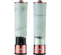 Tower T847005wr Marble Rose Gold Electric Salt Pepper Mill Led Light