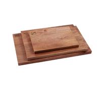 Tower, T847045, Set of 3 Chopping Boards, Small, Medium, Large, Suitable for Food Preparation and Serving, Mango Wood