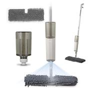Tower T869008MSH Flexi Spray Mop, Double-sided head, Flexi-neck, Latte & Grey