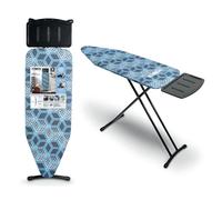 Tower T873001BLK Oversize Ironing Board with Adjustable Height, Smooth Glide Cover, Non-Slip Feet, Black