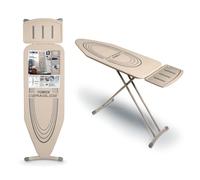 Tower T873001MSH Oversize Ironing Board with Adjustable Height, Smooth Glide Cover, Non-Slip Feet, Latte