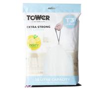 Tower 25L Lemon Scented Bin Liners 20pc/Pack