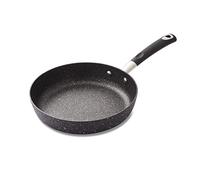 Tower T900113 Precision 24cm Non-Stick Forged Aluminium Frying Pan with Black Diamond Coating, Soft Grip Handle, Black