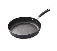 Tower T900114 Precision 28cm Non-Stick Forged Aluminium Frying Pan with Black Diamond Coating, Soft Grip Handle, Black