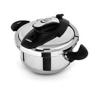 Tower T920002 One-Touch Ultima Pressure Cooker with Detachable 60-Minute Timer, 4L, Stainless Steel