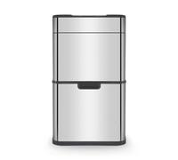 Tower T938021SS Ozone Recycling Sensor Bin, 50L, Complete Recycling System, Hands Free Opening, Carbon Filter, Stainless Steel