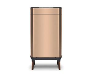 Tower T938022COP Ozone Sensor Bin with Legs, Large 65L, Hands Free Opening, Carbon Filter, Copper
